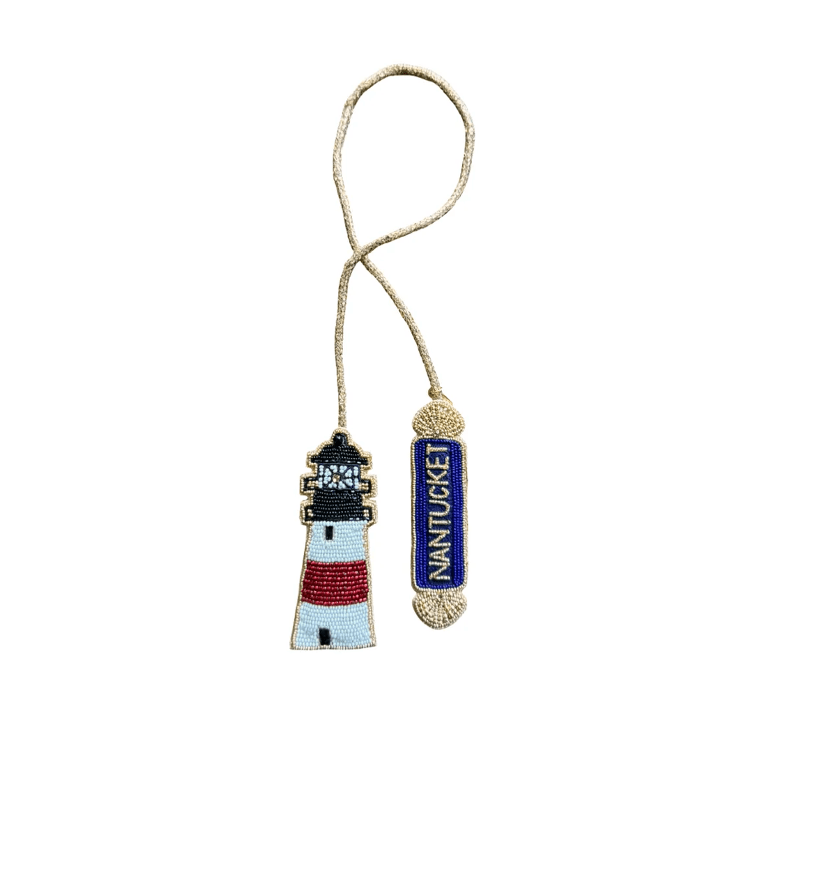 Nantucket Quarterboard Bag Charm - Abigail Fox Designs Nantucket