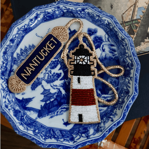Nantucket Quarterboard Bag Charm - Abigail Fox Designs Nantucket