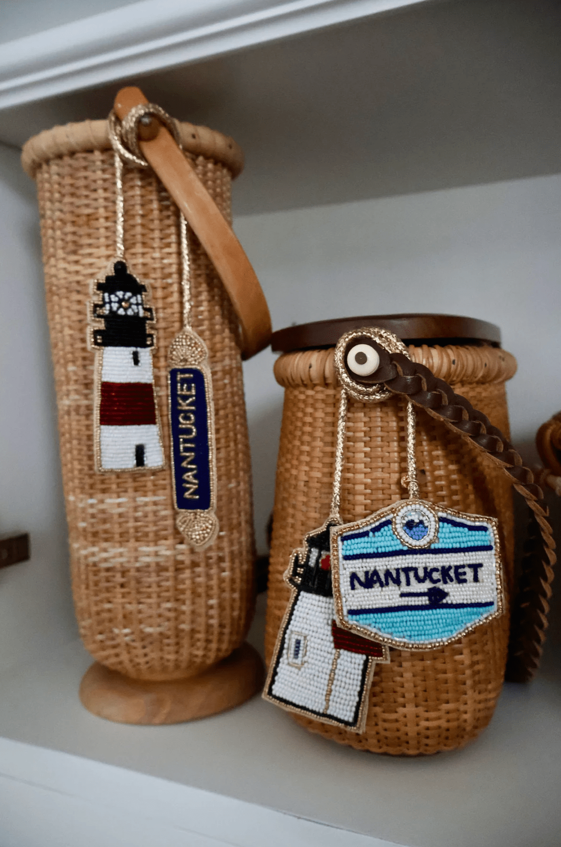 Nantucket Quarterboard Bag Charm - Abigail Fox Designs Nantucket