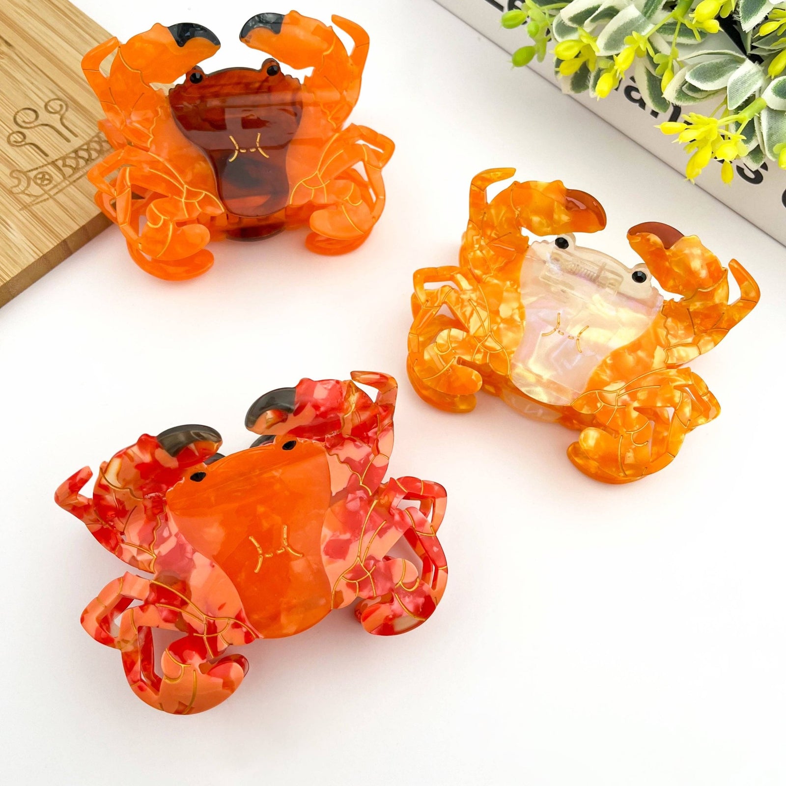 New Acetate Crab Hair Claw Clip - Abigail Fox Designs Nantucket