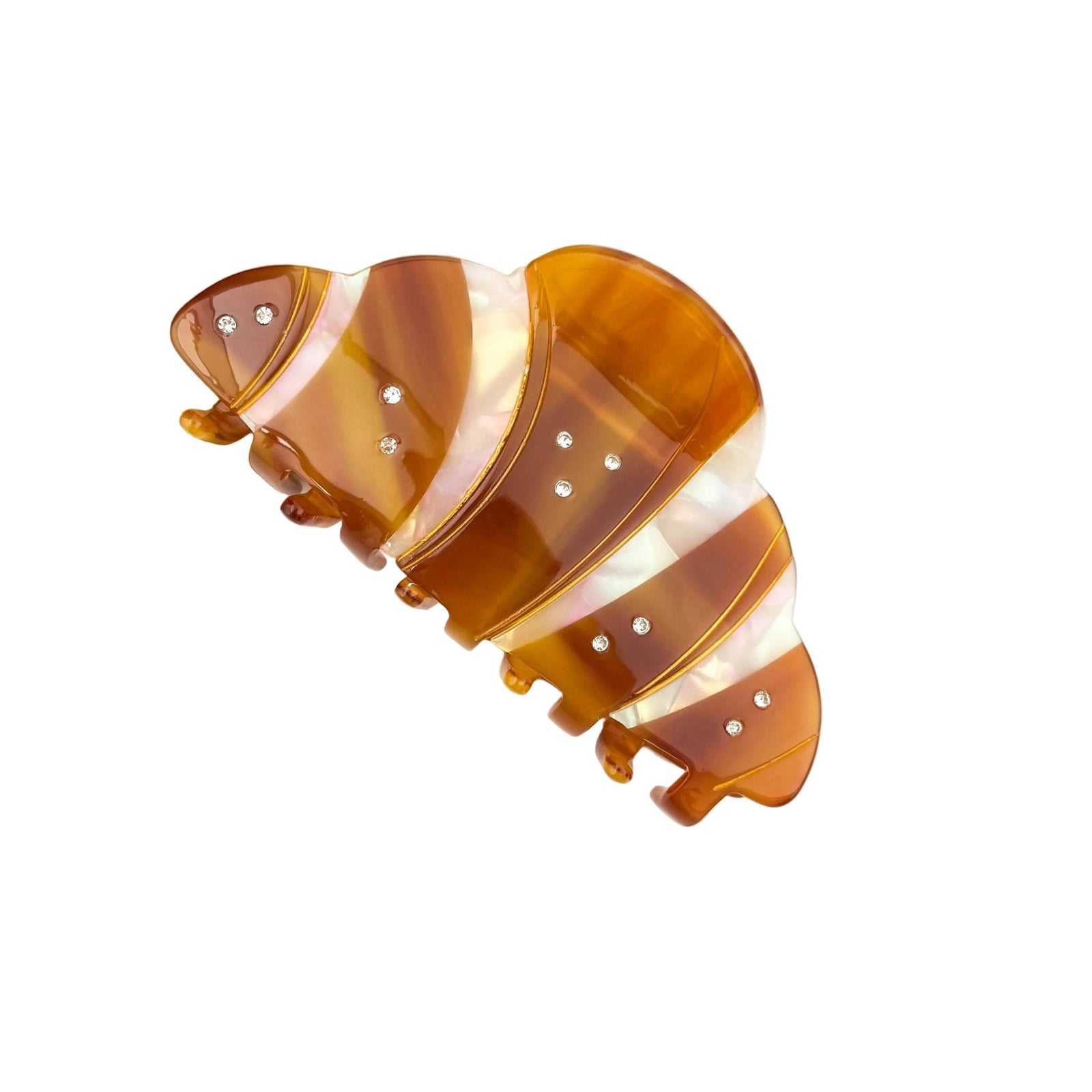 New Croissant Hair Claw Clip, Bread-shaped Hair Clip - Abigail Fox Designs Nantucket