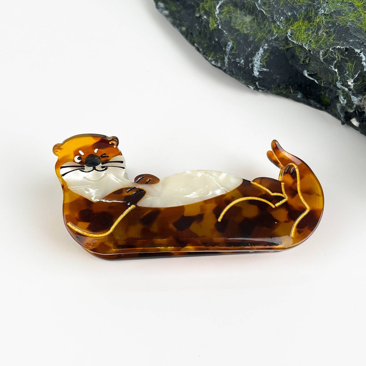 Otter Hair Claw,Ocean Series Hair Clip - Abigail Fox Designs Nantucket