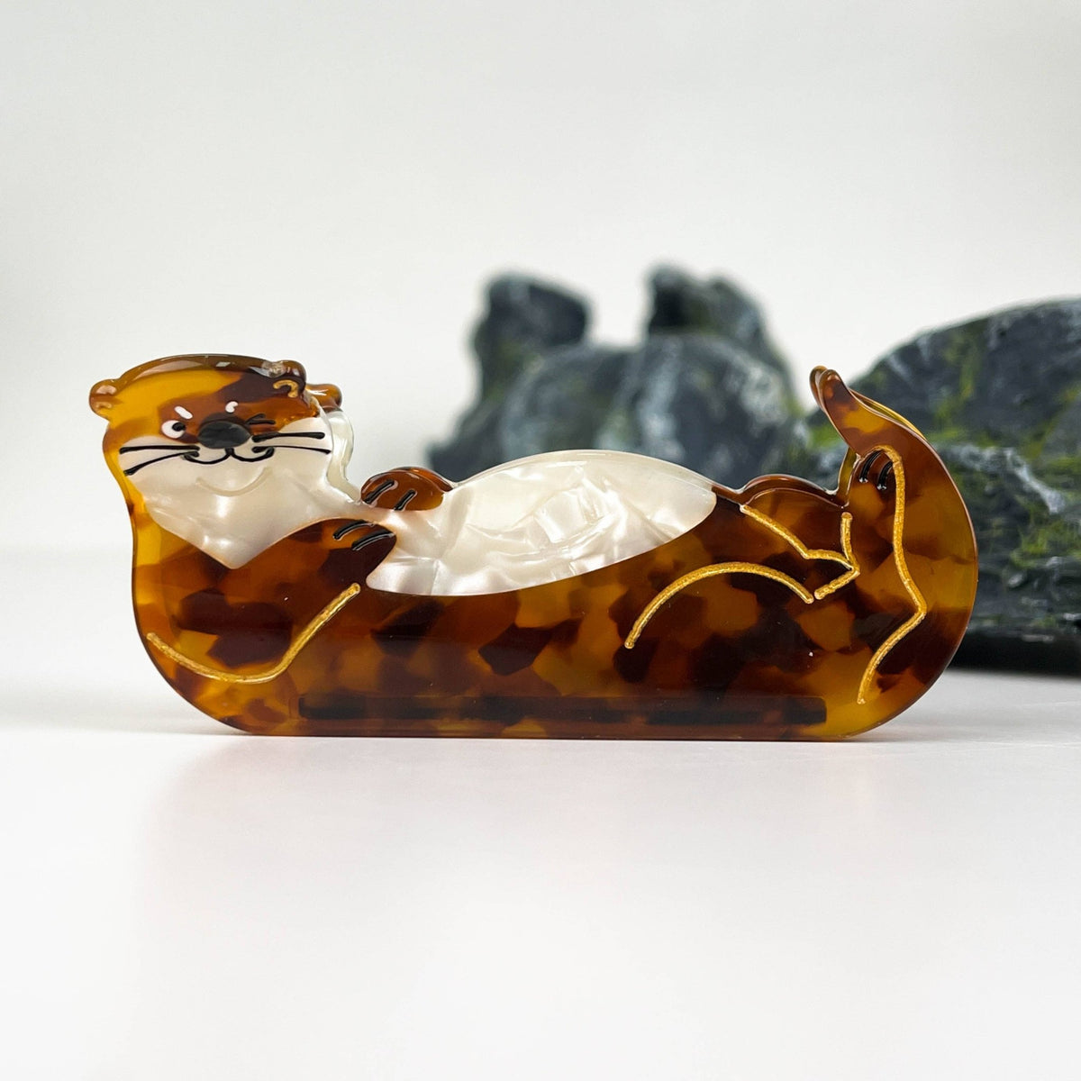Otter Hair Claw,Ocean Series Hair Clip - Abigail Fox Designs Nantucket