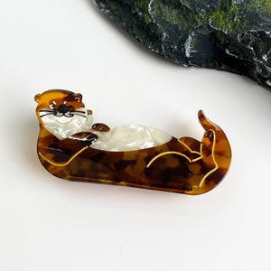 Otter Hair Claw,Ocean Series Hair Clip - Abigail Fox Designs Nantucket