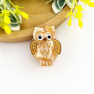 Owl Claw Clip, Large & Mini Hair Clip - Abigail Fox Designs Nantucket