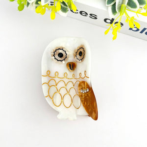 Owl Claw Clip, Large & Mini Hair Clip - Abigail Fox Designs Nantucket