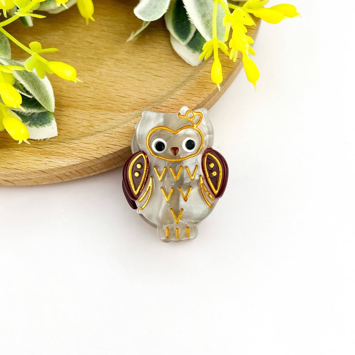 Owl Claw Clip, Large & Mini Hair Clip - Abigail Fox Designs Nantucket