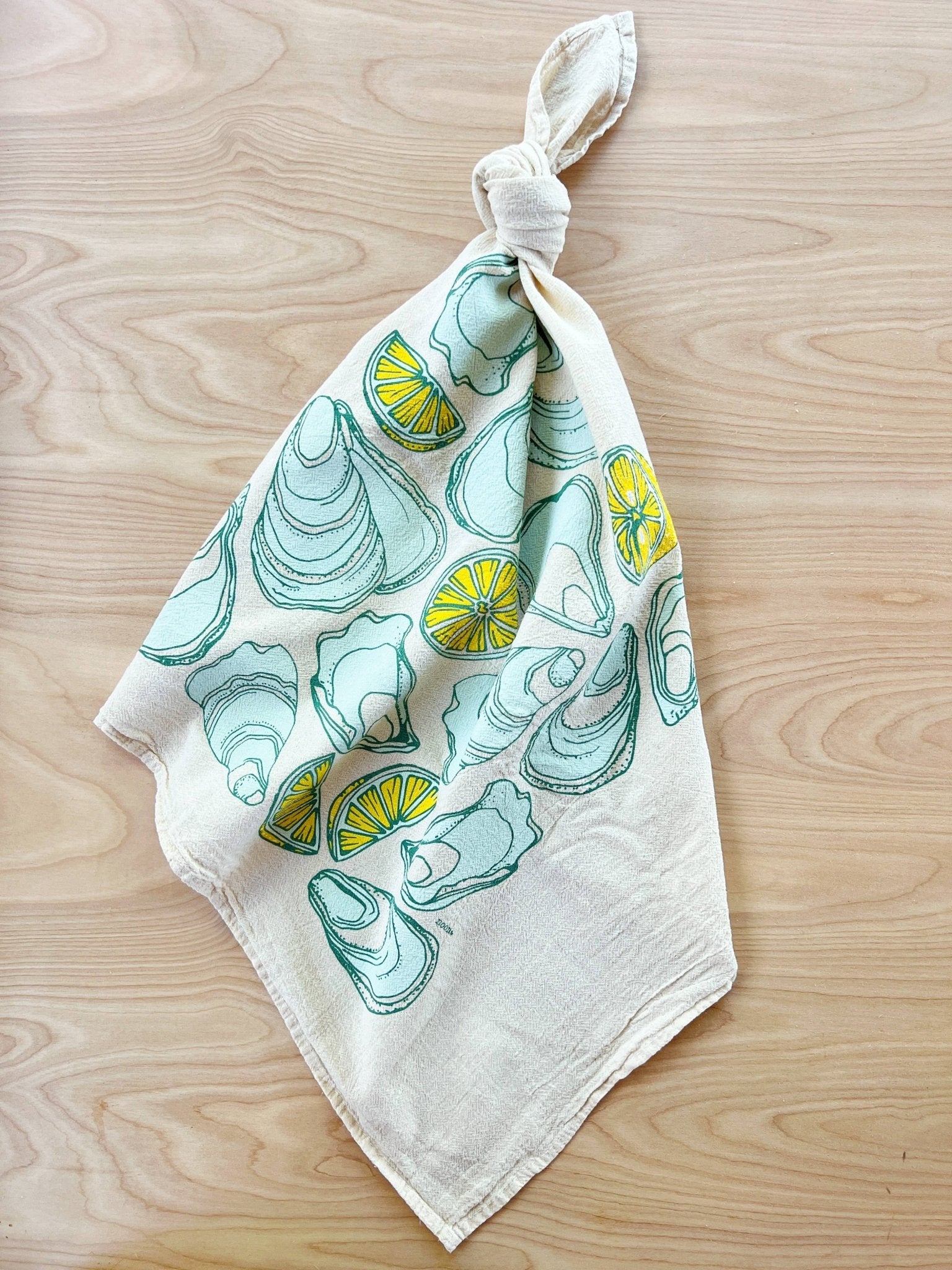 Oysters Tea Towel - Abigail Fox Designs