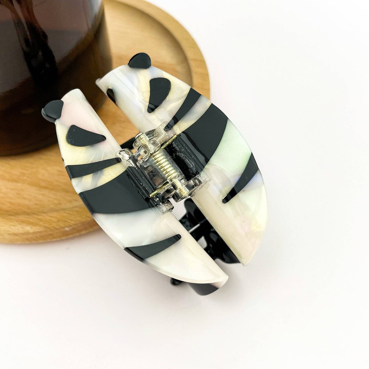 Panda Bear Hair Claw Clip - Abigail Fox Designs Nantucket