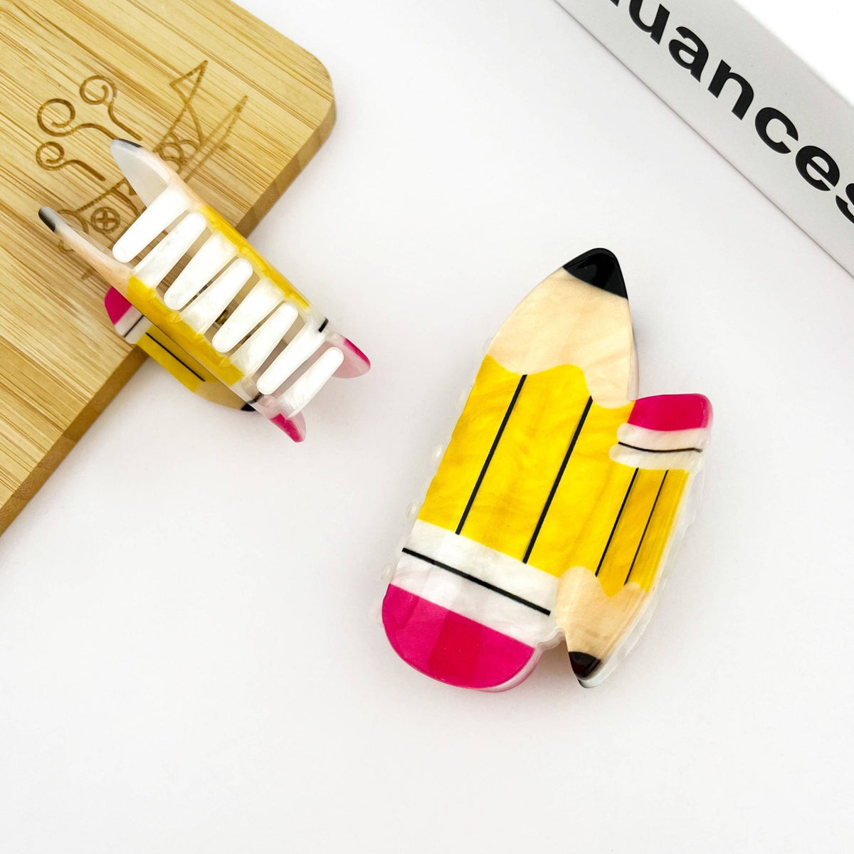 Pencil Claw Clip, Stationery Hair Clip - Abigail Fox Designs Nantucket