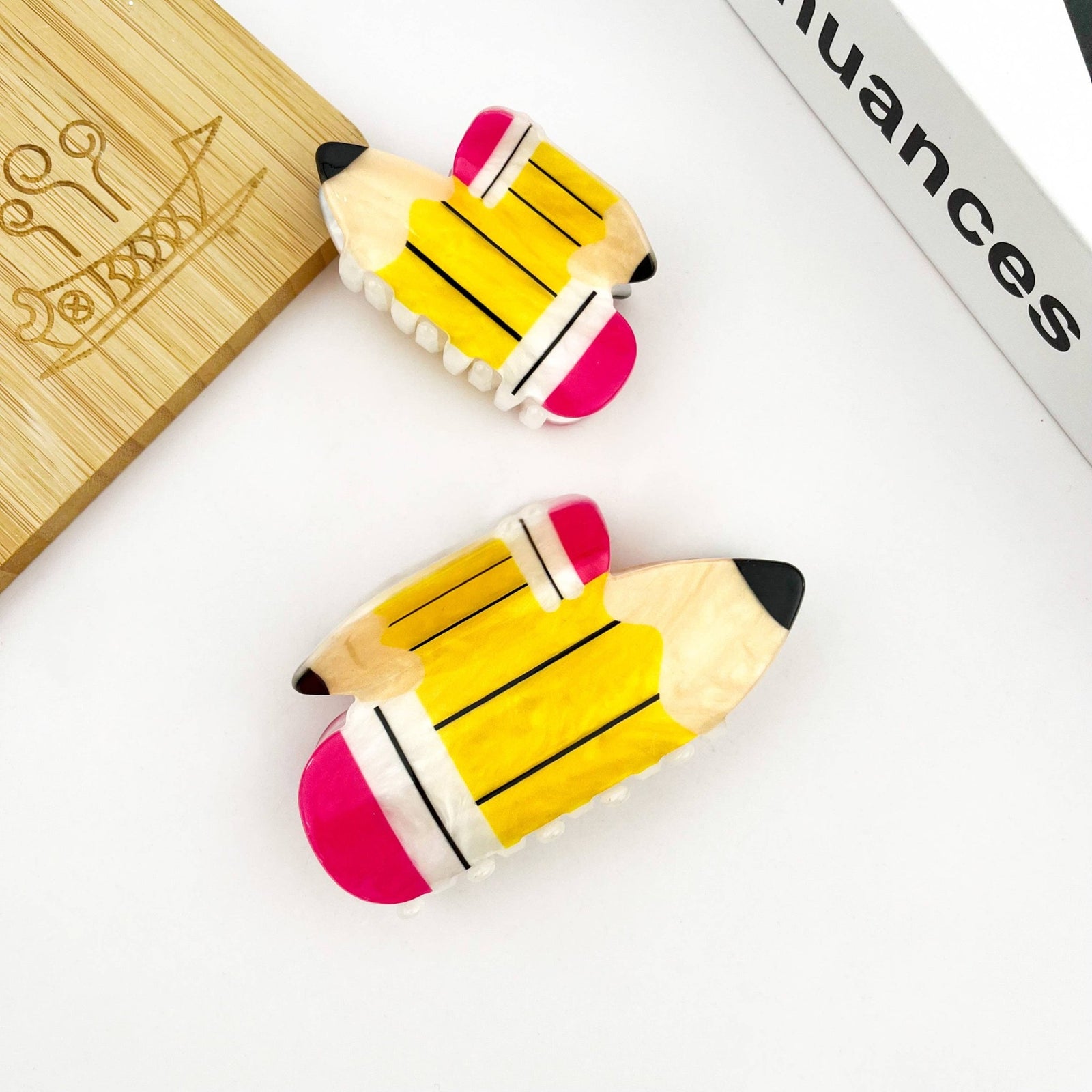 Pencil Claw Clip, Stationery Hair Clip - Abigail Fox Designs Nantucket