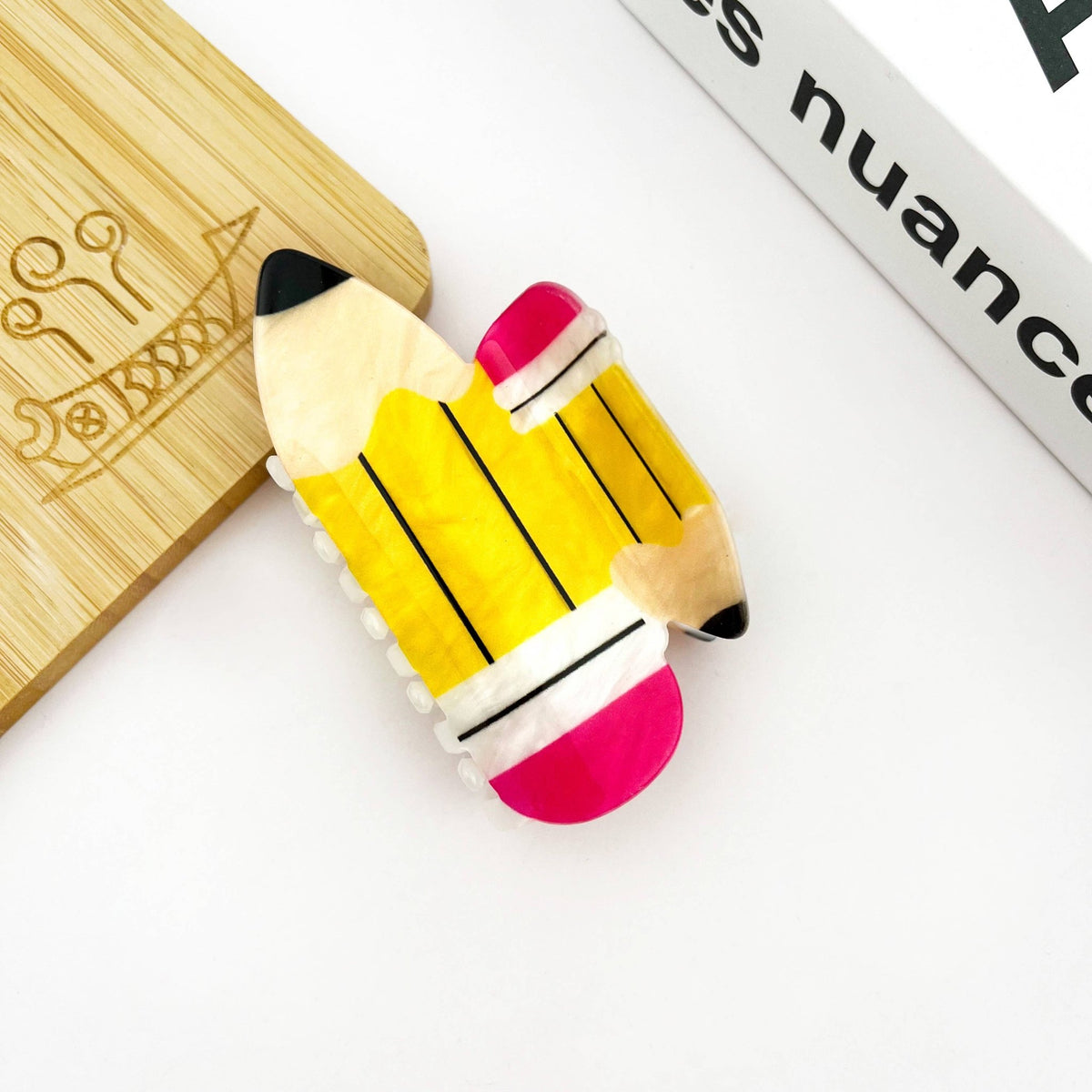 Pencil Claw Clip, Stationery Hair Clip - Abigail Fox Designs Nantucket