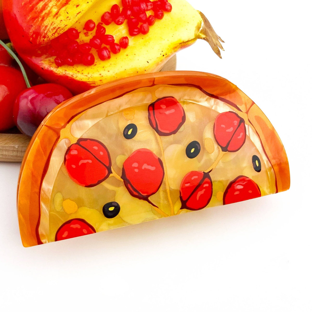 Pizza Hair Claw Clip - Abigail Fox Designs Nantucket