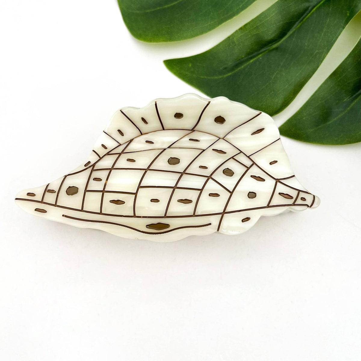 Seashell and Conch Hair Claw Clip, Acetate Hair Clip - Abigail Fox Designs Nantucket