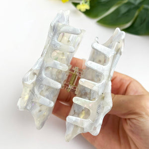 Seashell and Conch Hair Claw Clip, Acetate Hair Clip - Abigail Fox Designs Nantucket