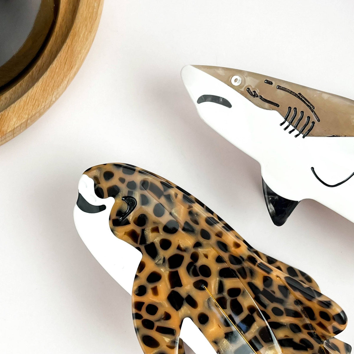 Shark Claw Clip, Splendid Marine Animal Hair Accessory - Abigail Fox Designs Nantucket