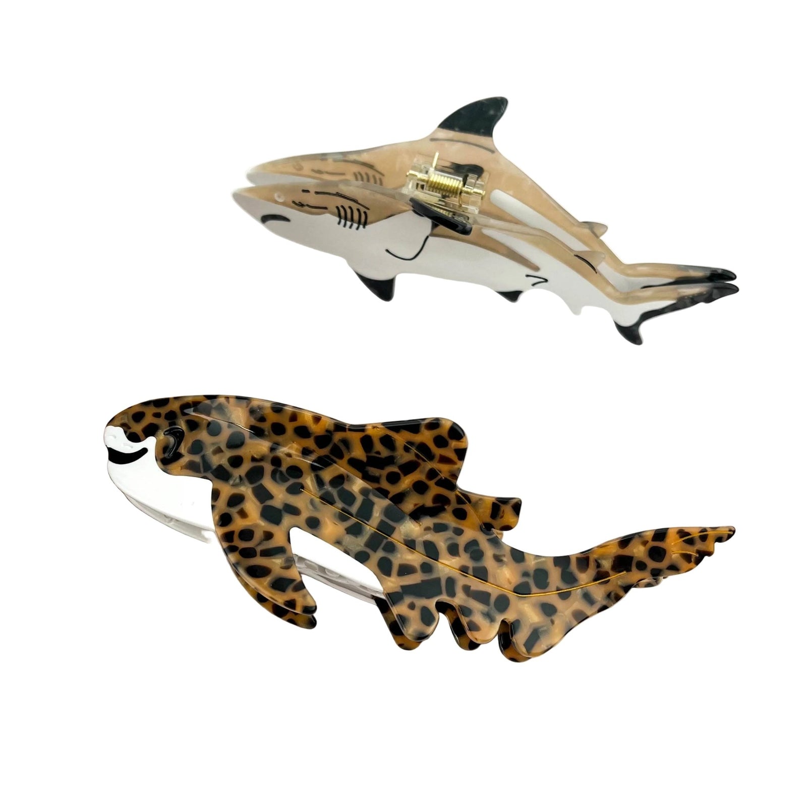 Shark Claw Clip, Splendid Marine Animal Hair Accessory - Abigail Fox Designs Nantucket