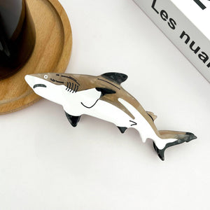 Shark Claw Clip, Splendid Marine Animal Hair Accessory - Abigail Fox Designs Nantucket