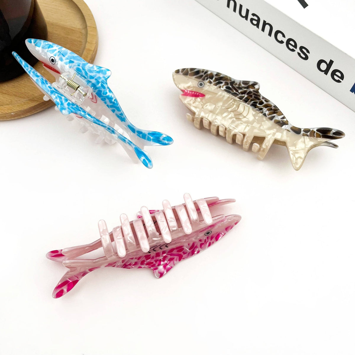 Shark Hair Claw Clip - Abigail Fox Designs Nantucket