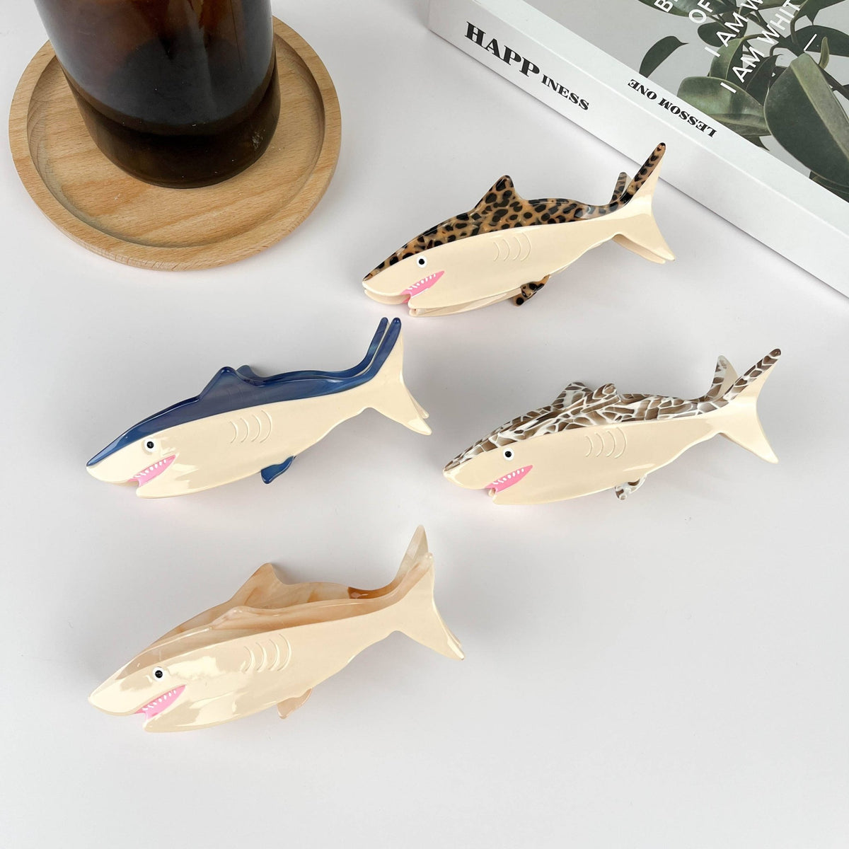 Shark Hair Clip,Marine Animal Claw Clip - Abigail Fox Designs Nantucket