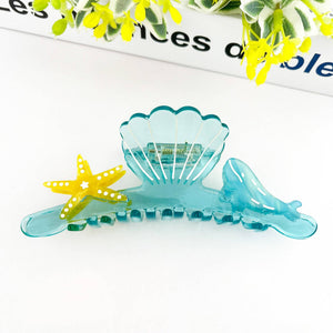 Shell Starfish Claw Clip, Marine Animal Series Hair Clip - Abigail Fox Designs Nantucket