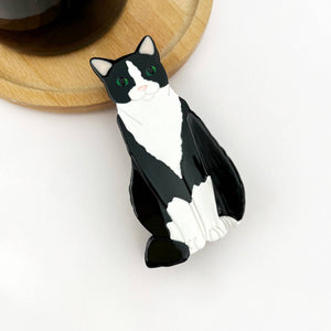 Sitting Cat Hair Claw Clip Collection, Animal Hair Clip - Abigail Fox Designs Nantucket
