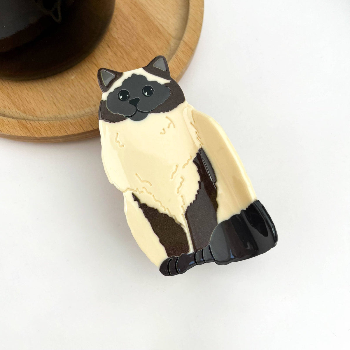 Sitting Cat Hair Claw Clip Collection, Animal Hair Clip - Abigail Fox Designs Nantucket