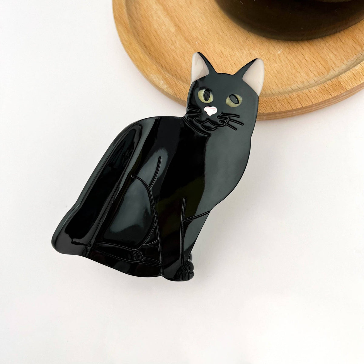 Sitting Cat Hair Claw Clip Collection, Animal Hair Clip - Abigail Fox Designs Nantucket