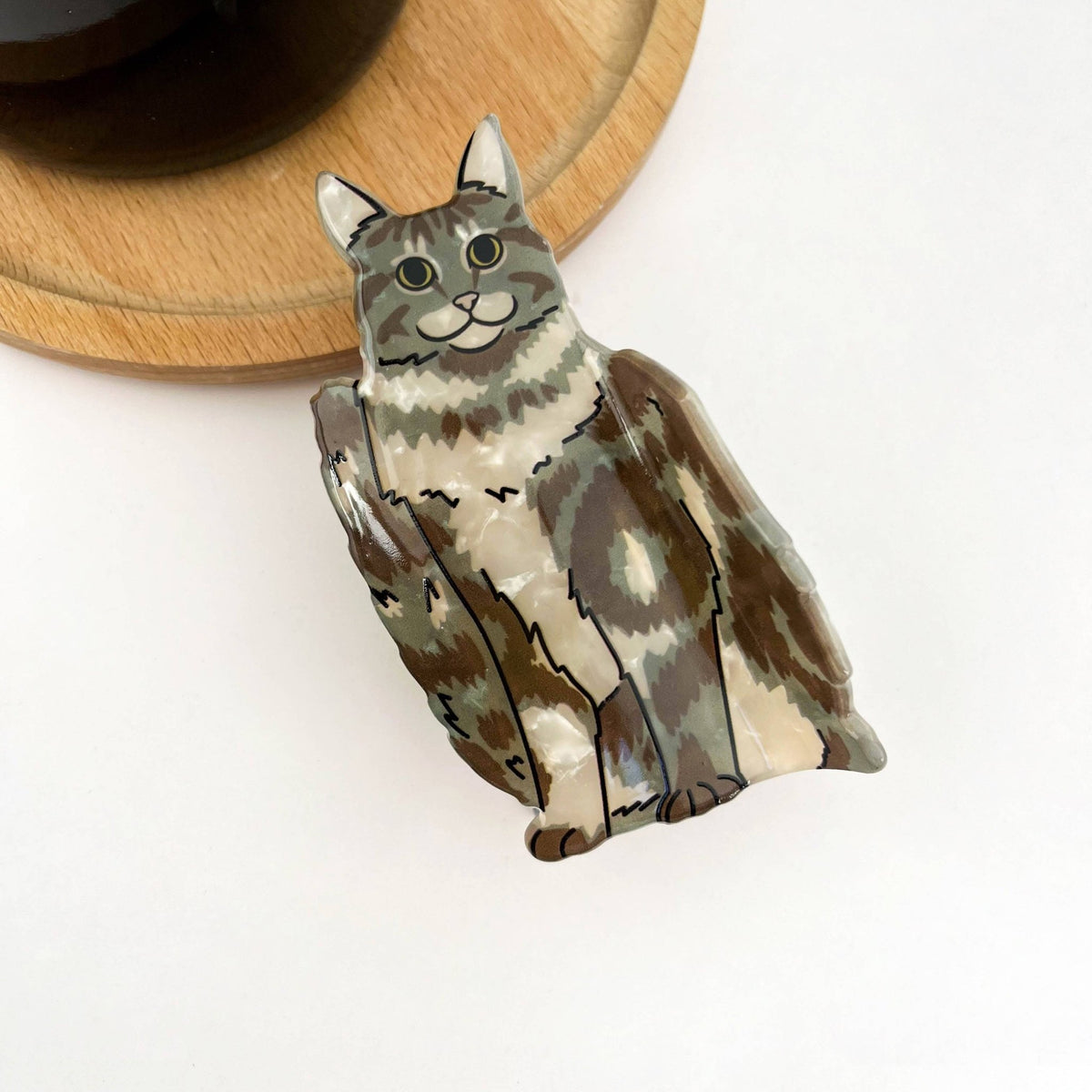 Sitting Cat Hair Claw Clip Collection, Animal Hair Clip - Abigail Fox Designs Nantucket