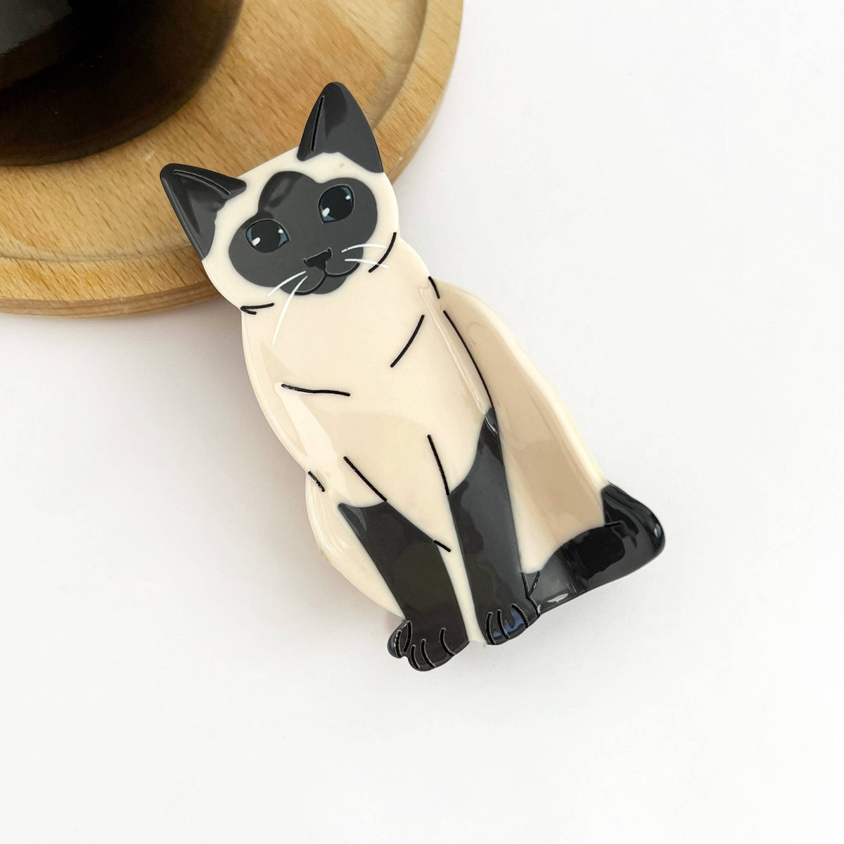 Sitting Cat Hair Claw Clip Collection, Animal Hair Clip - Abigail Fox Designs Nantucket