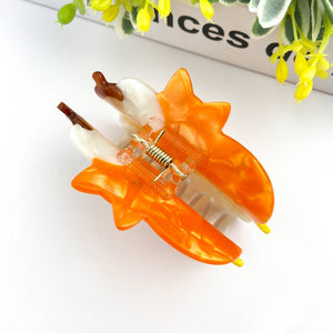 Sleeping Orange Fox Claw Clip - Abigail Fox Designs Nantucket
