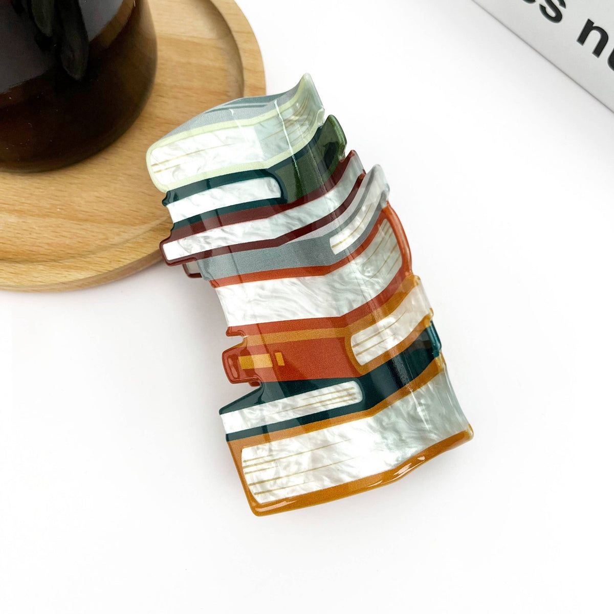 Stack of Books Hair Clip - Abigail Fox Designs Nantucket