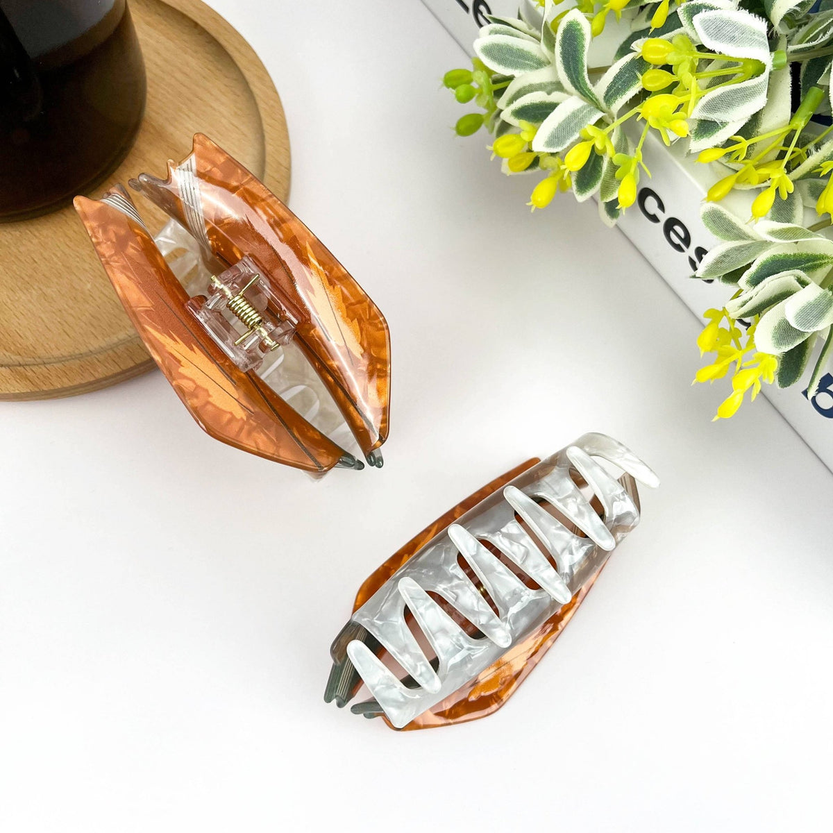 Stacked Book Hair Claw Clip, Funny Hair Clip - Abigail Fox Designs Nantucket