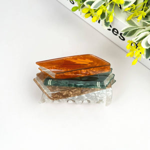 Stacked Book Hair Claw Clip, Funny Hair Clip - Abigail Fox Designs Nantucket