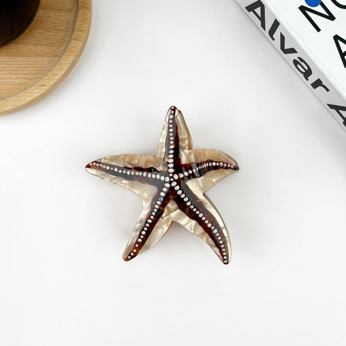 Starfish Hair Clip, Acetate Claw Clip - Abigail Fox Designs Nantucket