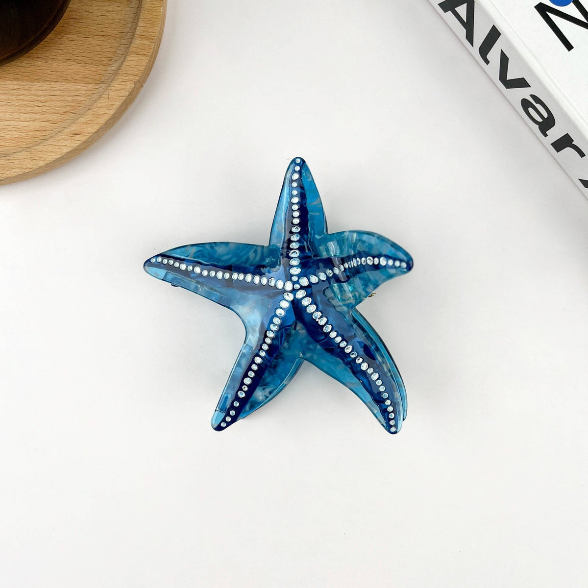 Starfish Hair Clip, Acetate Claw Clip - Abigail Fox Designs Nantucket