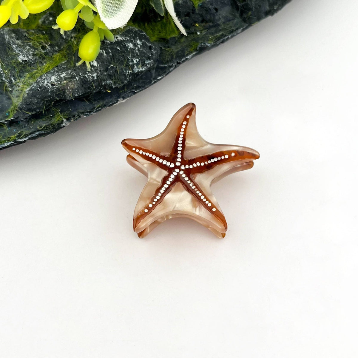 Starfish Hair Clip, Acetate Claw Clip - Abigail Fox Designs Nantucket