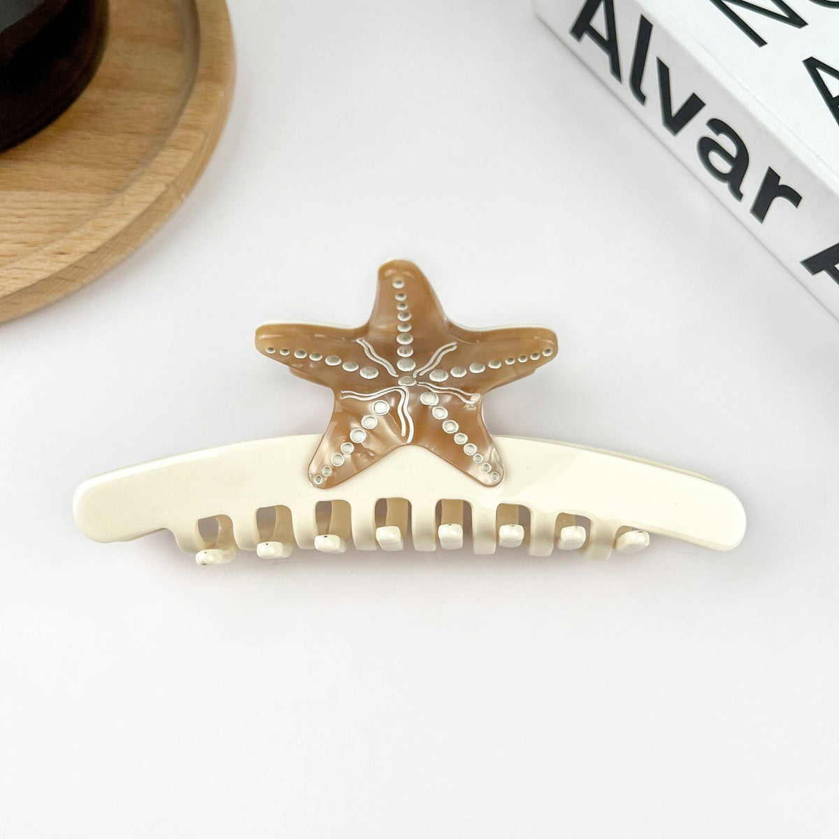 Starfish Hair Clip, Acetate Claw Clip - Abigail Fox Designs Nantucket