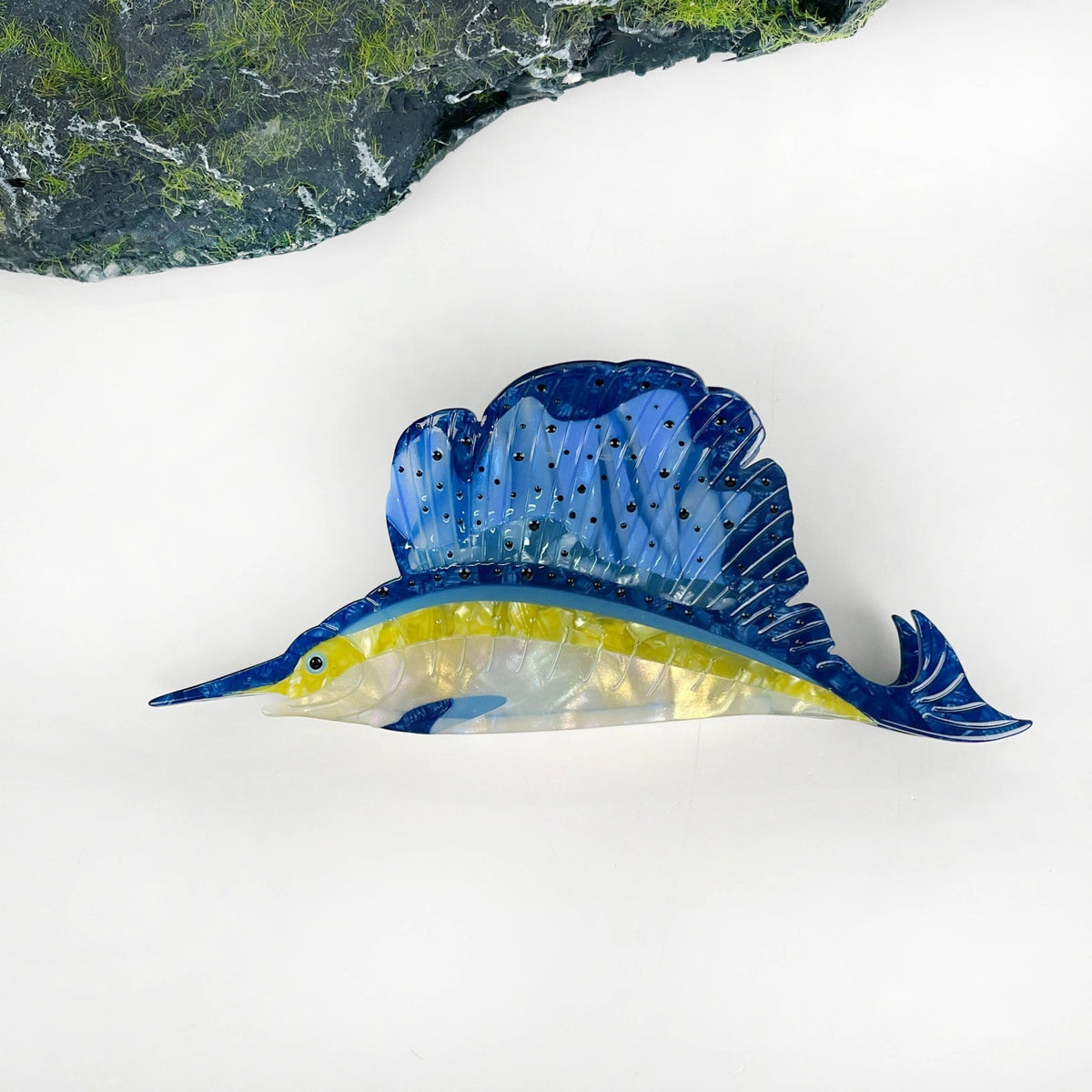 Swordfish Hair Clip,Marine Animal Claw Clip - Abigail Fox Designs Nantucket