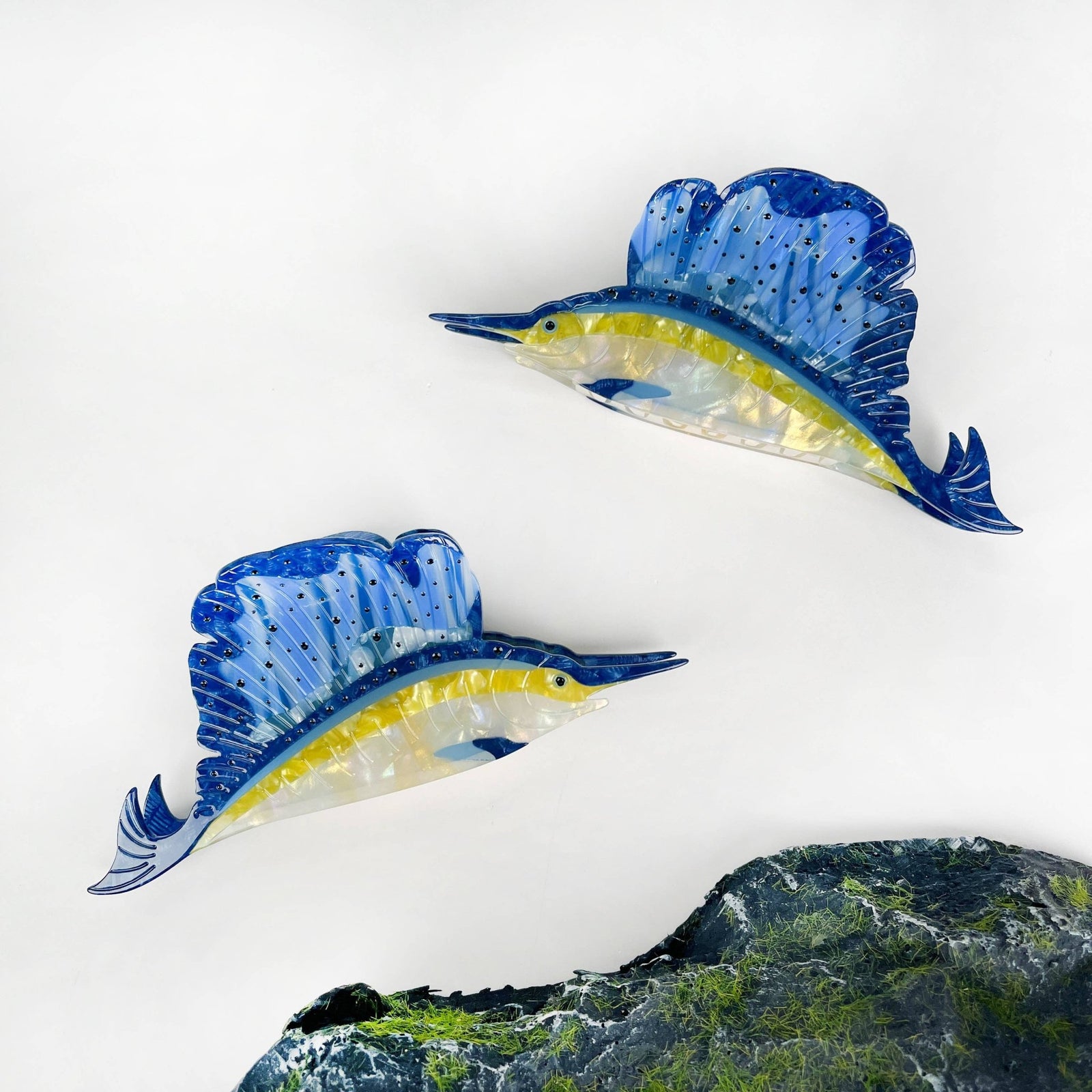 Swordfish Hair Clip,Marine Animal Claw Clip - Abigail Fox Designs Nantucket