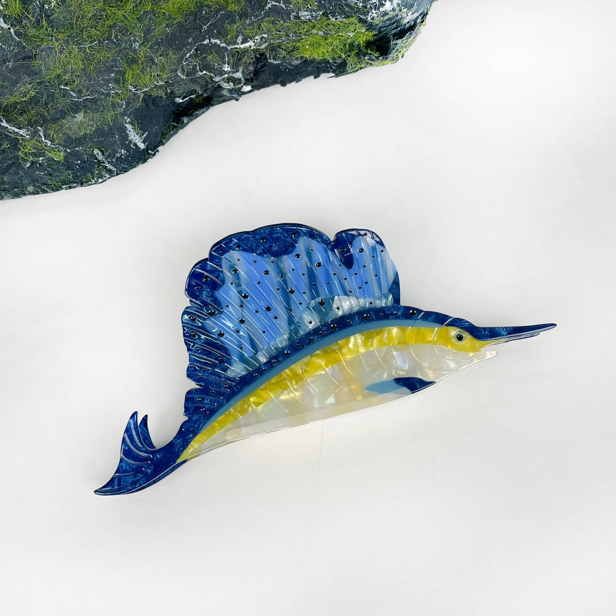 Swordfish Hair Clip,Marine Animal Claw Clip - Abigail Fox Designs Nantucket