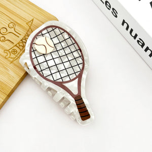 Tennis Racket Claw Clip, Sports Series Hair Clip - Abigail Fox Designs Nantucket
