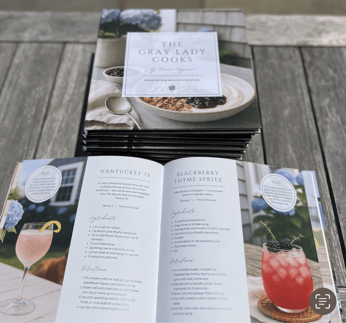 The Grey Lady Cooks, Nantucket Cookbook - Abigail Fox Designs Nantucket