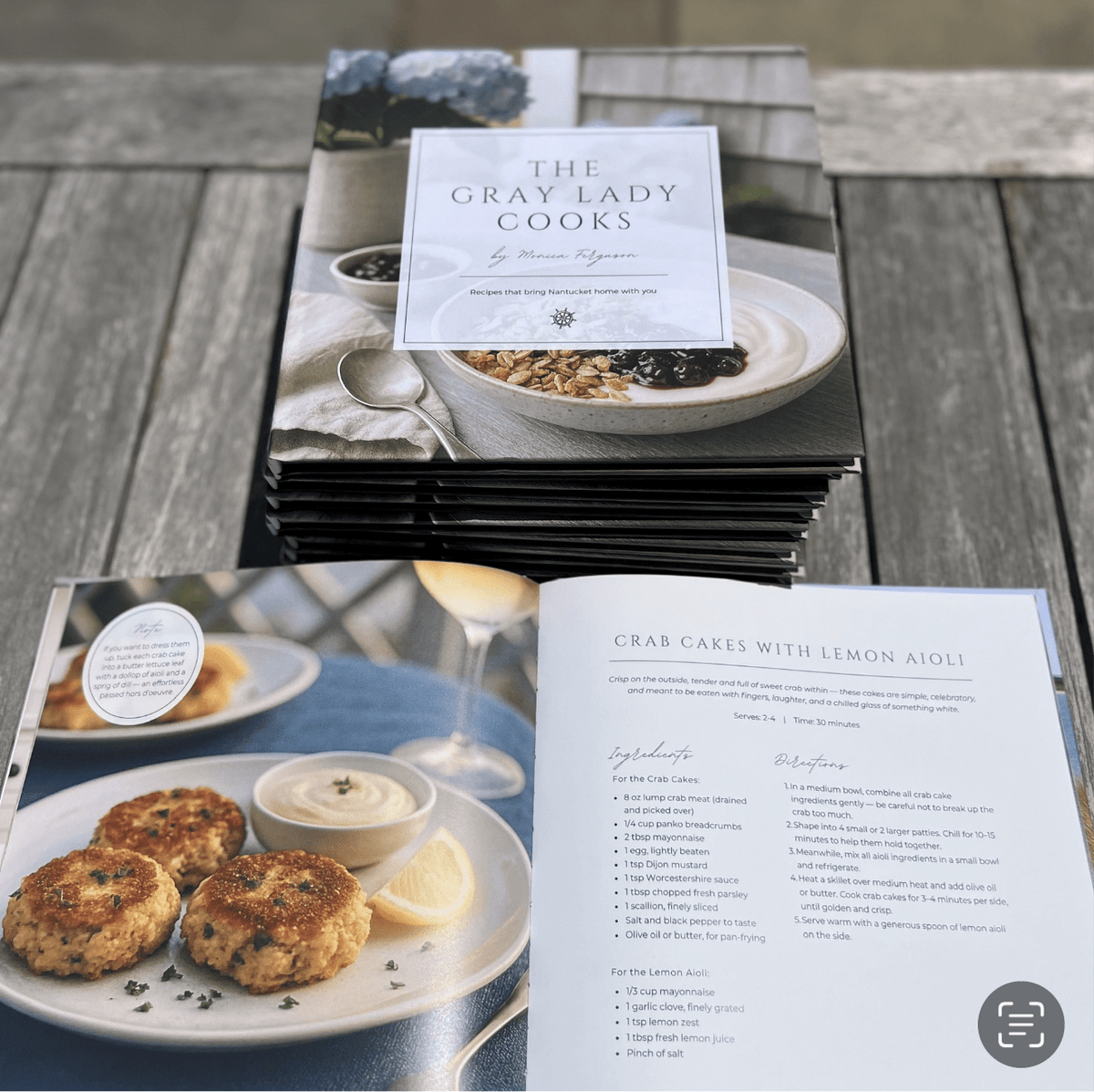 The Grey Lady Cooks, Nantucket Cookbook - Abigail Fox Designs Nantucket