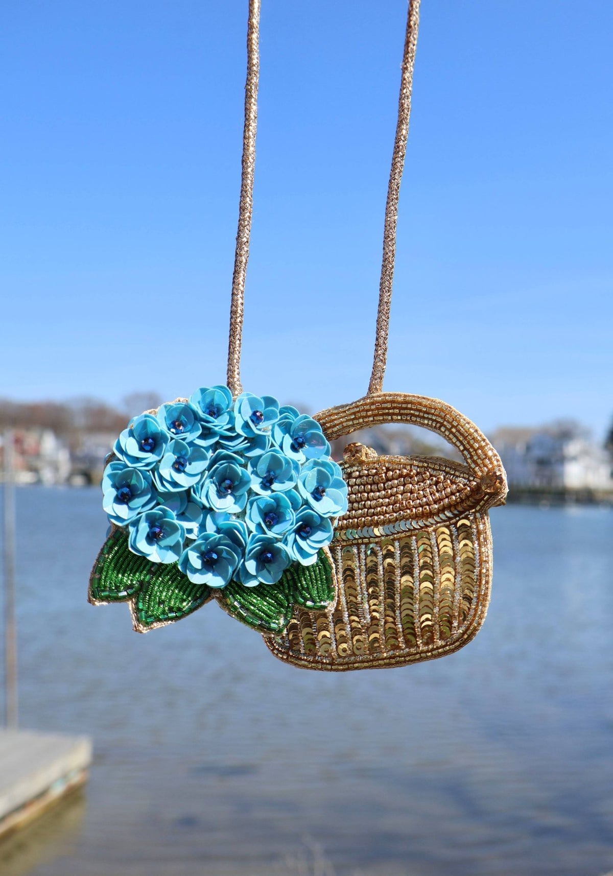The Hydrangea Bag Charm - Abigail Fox Designs Nantucket