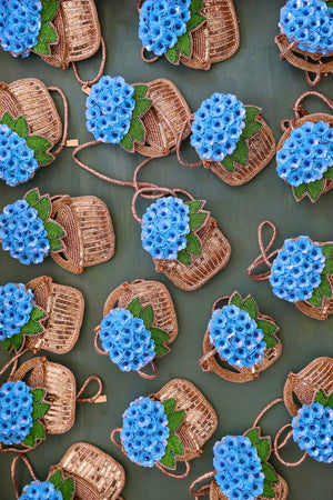 The Hydrangea Bag Charm - Abigail Fox Designs Nantucket