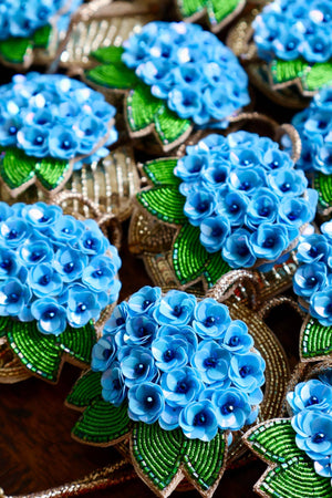 The Hydrangea Bag Charm - Abigail Fox Designs Nantucket