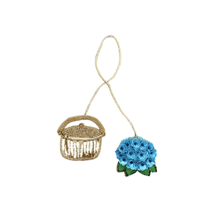 The Hydrangea Bag Charm - Abigail Fox Designs Nantucket