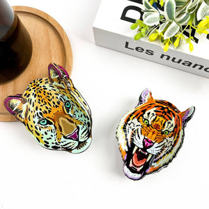 Tiger Head Hair Claw Clip, Cheetah Head Hair Clip - Abigail Fox Designs Nantucket