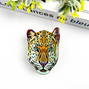 Tiger Head Hair Claw Clip, Cheetah Head Hair Clip - Abigail Fox Designs Nantucket